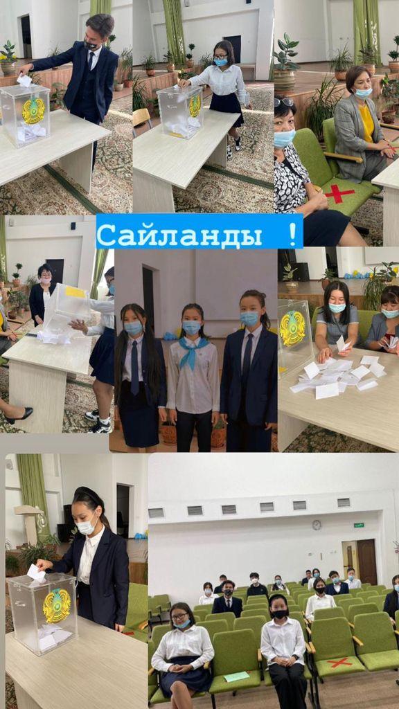 Мектебімізде 1-14 қыркүйек арасында «Жас Ұлан», «Жас Қыран» ұйымының белсенділерінің ұйымдастырумен «Ұланбасы сайлауы» байқауы ұйымдастырылды.