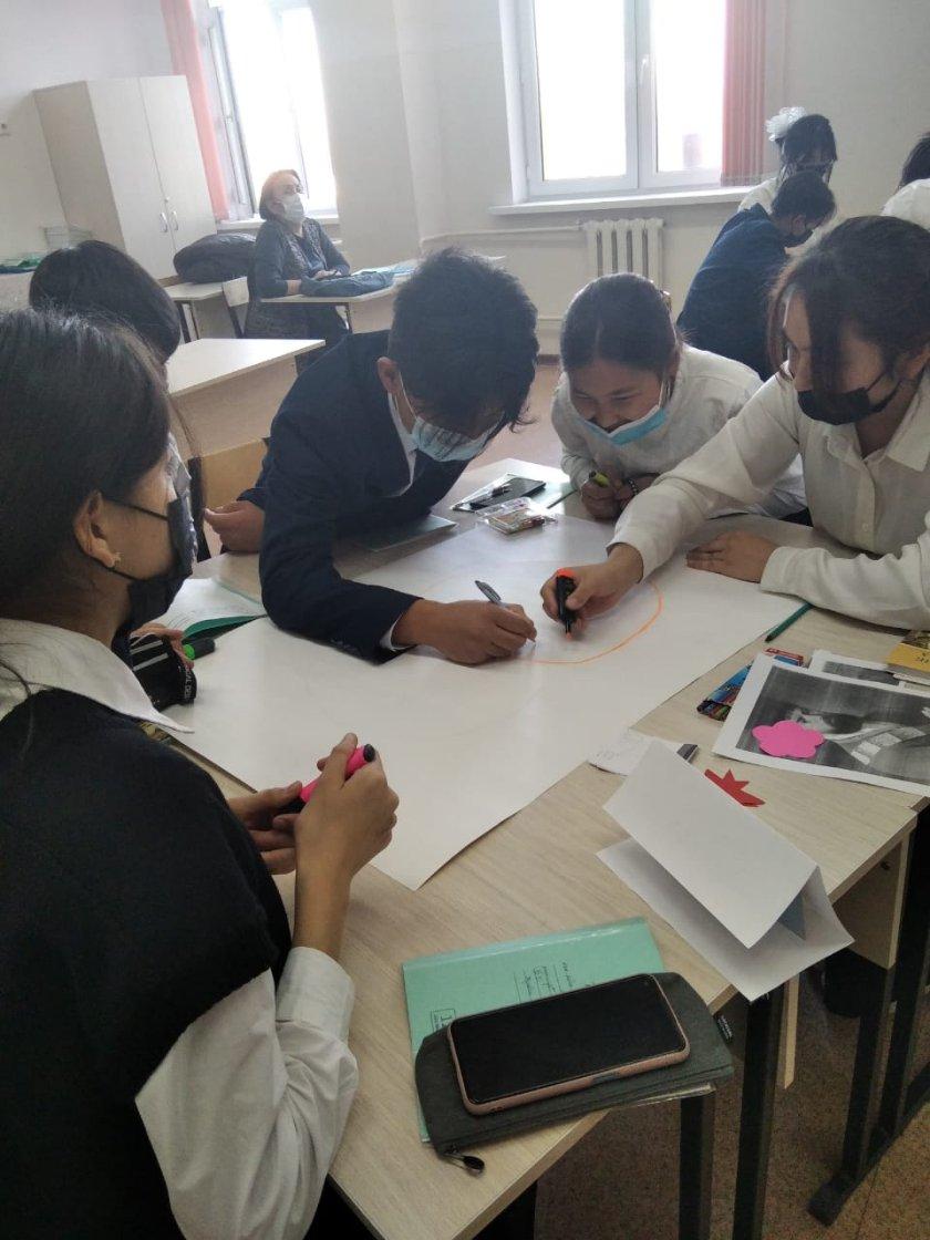 КГУ ОШ №156 Алатауского района г.Алматы с 15.11- 25.11.2021г. проводится декада методического объединения учителей филологического цикла, посвященное 30-летию Независимости Казахстана. В рамках декады  22.11.2021г. в 9 «Е» классе преподавателем Хами